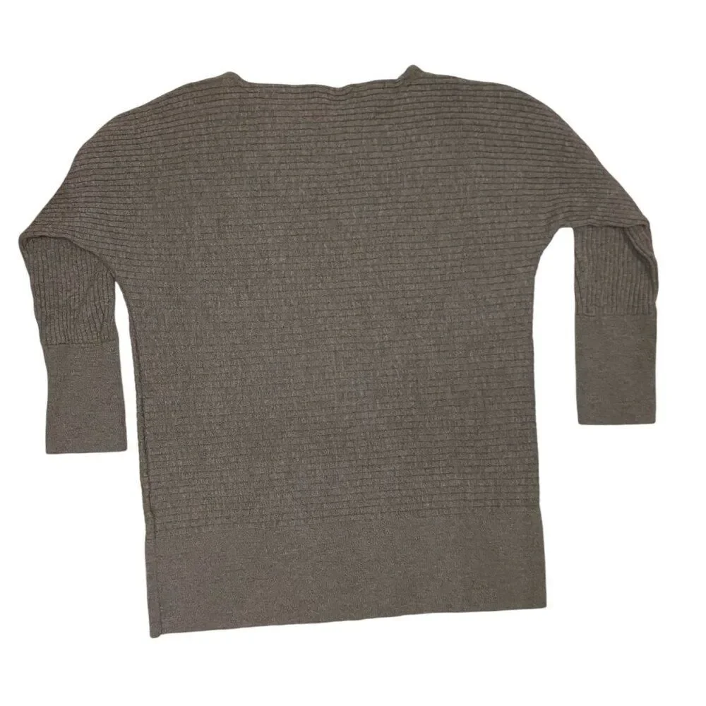 Eileen‎ Fisher Merino Wool Tunic Sweater, Size XS, Gray, Long Sleeve Lightweight